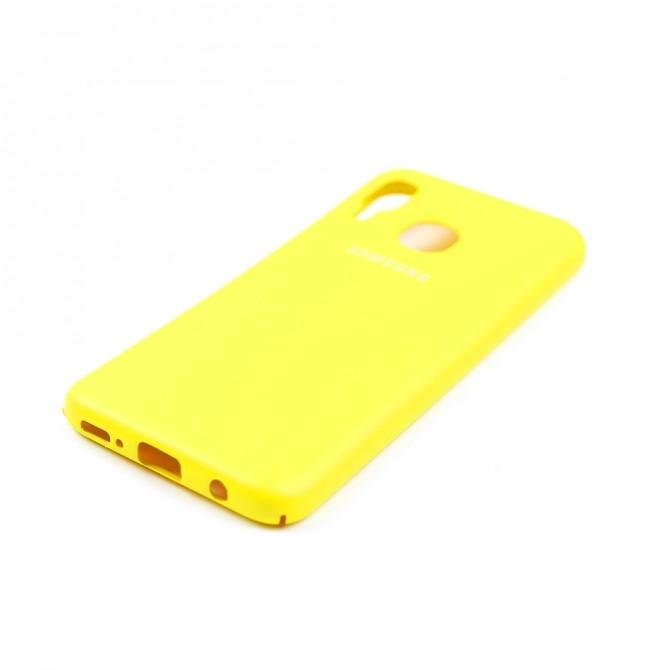 Чехол Soft Case для Samsung A405 Galaxy A40 2019 Ярко жёлтый FULL-4