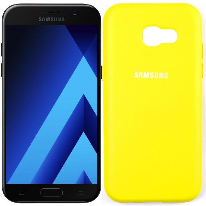Чохол Soft Case для Samsung A520 Galaxy A5 2017 Яскраво жовтий FULL
