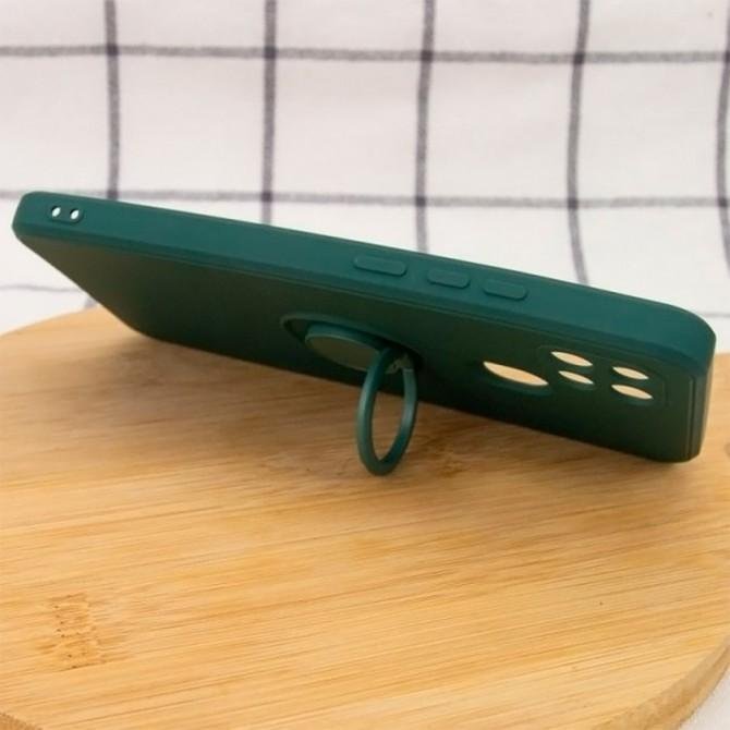 TPU Candy Ring Full Camera for Oppo A15s/A15 Хвойно Зелений-2