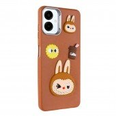 Чохол TPU Leather Toys для Samsung Galaxy A06 (Labubu / Brown) Чохол TPU Leather Toys для Samsung Galaxy A06 (Labubu / Brown)