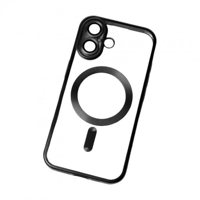 Силиконовый чехол SHINING with MagSafe для iPhone 16 Черный-1