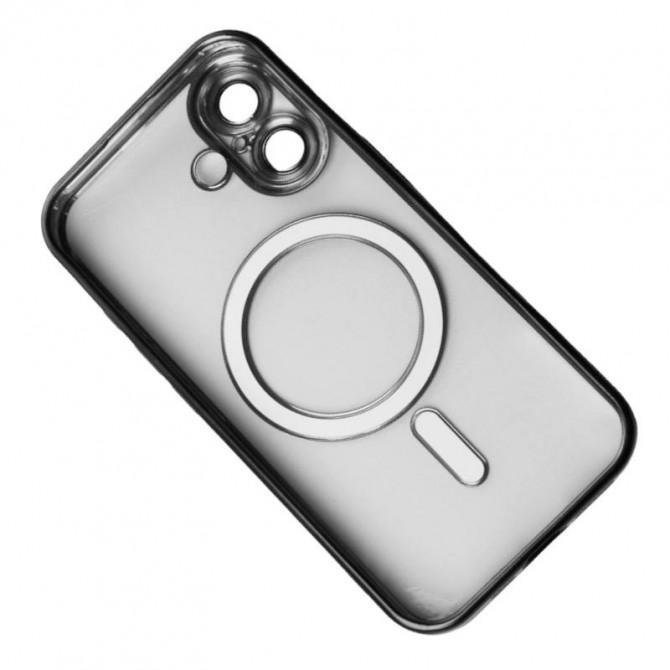 Силиконовый чехол SHINING with MagSafe для iPhone 16 Черный-2