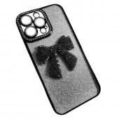 Накладка Glossy Bow для iPhone 14 Pro Max Black