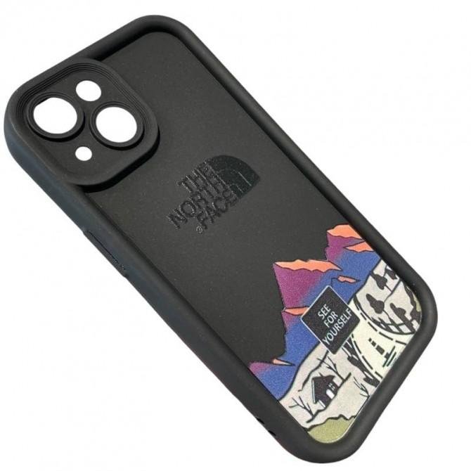 Накладка Graffiti North Face для iPhone 16 Plus Black-4