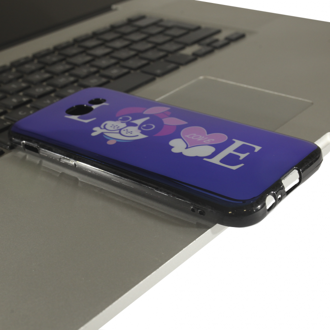 Чехол U-Like Picture series для Samsung A520 (A5 2017) Love Black-2