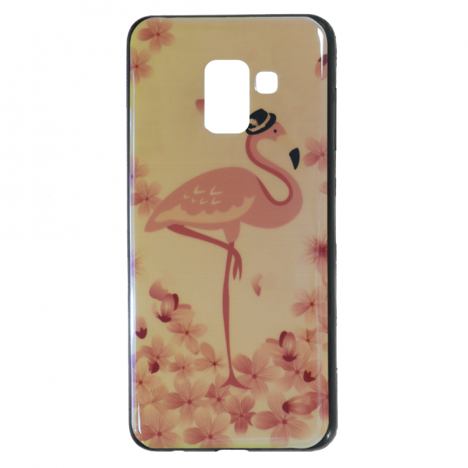 Чехол U-Like Picture series для Samsung A530 (A8 2018) Flamingo-1