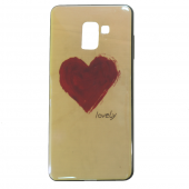 Чехол U-Like Picture series для Samsung A530 (A8 2018) Heart Blue