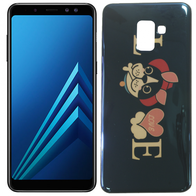 Чехол U-Like Picture series для Samsung A530 (A8 2018) Love Black