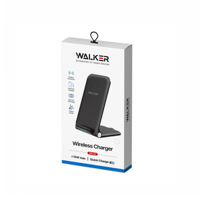 Бездротові ЗП WALKER WH-52 15W Black-4
