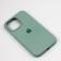 Оригінальний силіконовий чохол для iPhone 13 Pro Max Пастельно Зелений FULL