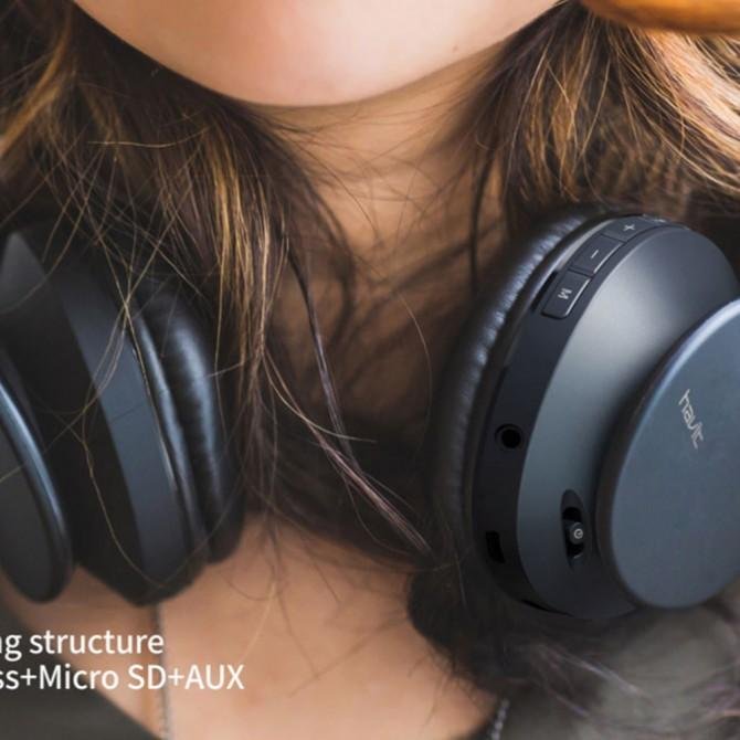 Беспроводные наушники Havit HV-I66 BT Чёрный-3