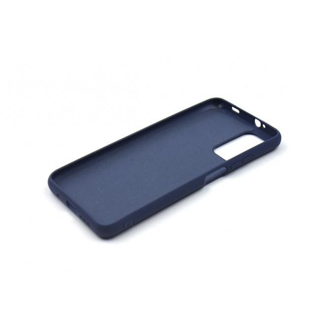 Оригинальный силиконовый чехол для Xiaomi Poco M3 Темно синий FULL-3