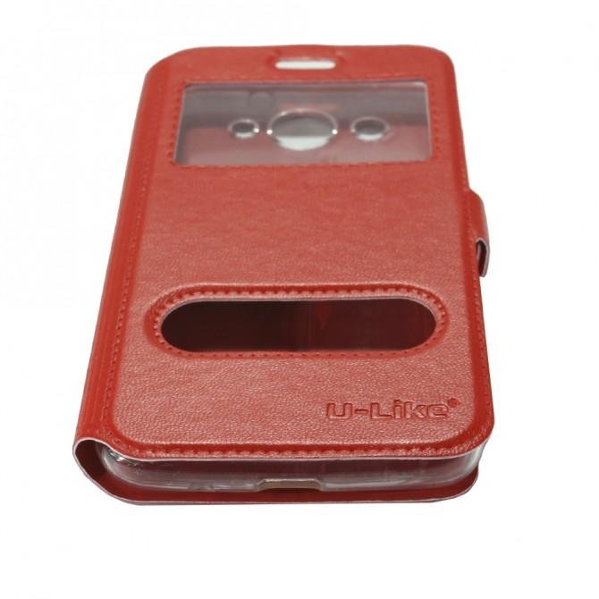 Чохол книжка U-Like Simple для Huawei Y3 2017 Червоний-3