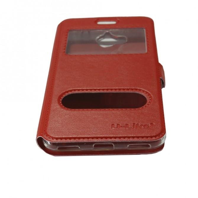 Чохол книжка U-Like Simple для Huawei Y5 2017 Червоний-3