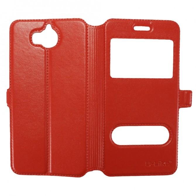 Чохол книжка U-Like Simple для Huawei Y5 2017 Червоний-6