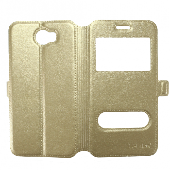 Чохол книжка U-Like Simple для Huawei Y5 II Золотий-6