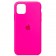 Оригінальний силіконовий чохол для iPhone 12 Pro Max Яскраво Рожевий FULL