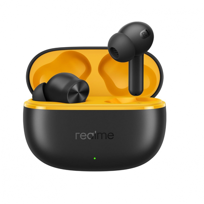 Наушники Bluetooth Headset Realme Buds T200 Lite Volt Black (EU)