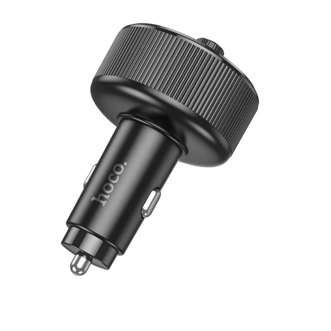 ФМ модулятор Hoco with Charger E82 Guerrero PD30W+QC3.0 Grey-2