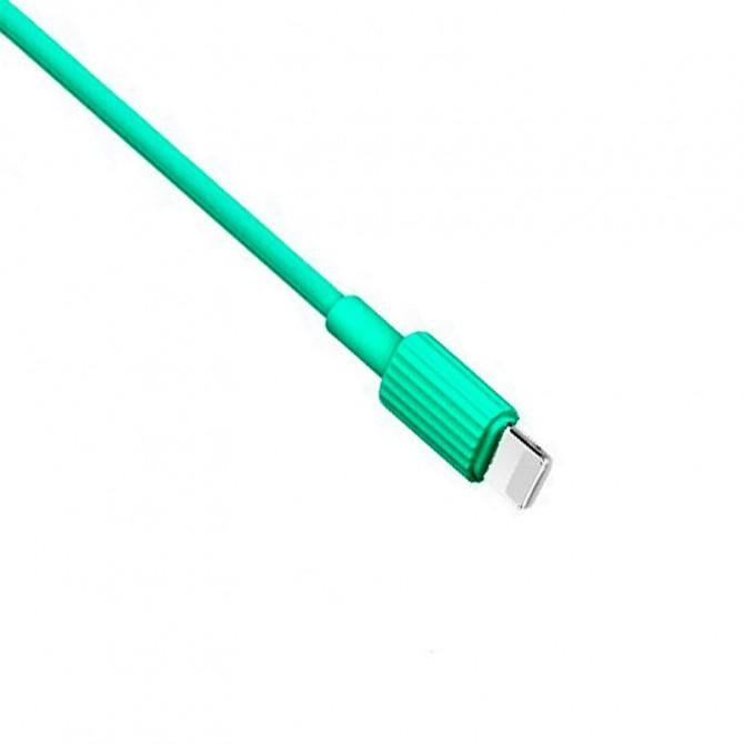 Кабель USB XO NB156 Lightning 2.4A/1m Green-1