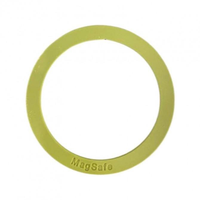 Пластина-кільце для MagSafe тримачів металева (+скотч) SILICONE Army Green