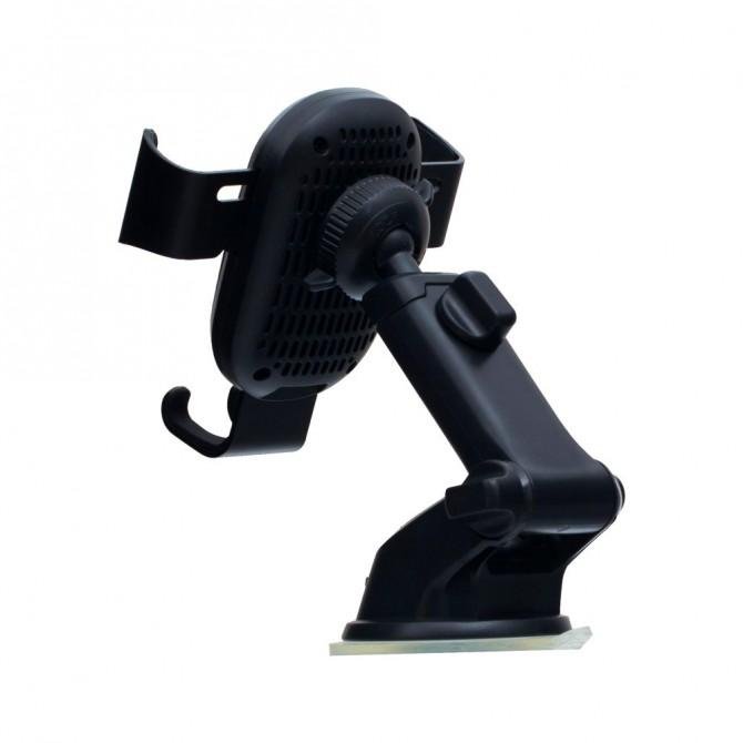 Автодержатель Remax RM-C37 + Беспроводная зарядка Чёрный-1