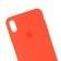 Оригинальный силиконовый чехол для iPhone X/Xs Темно Персиковый