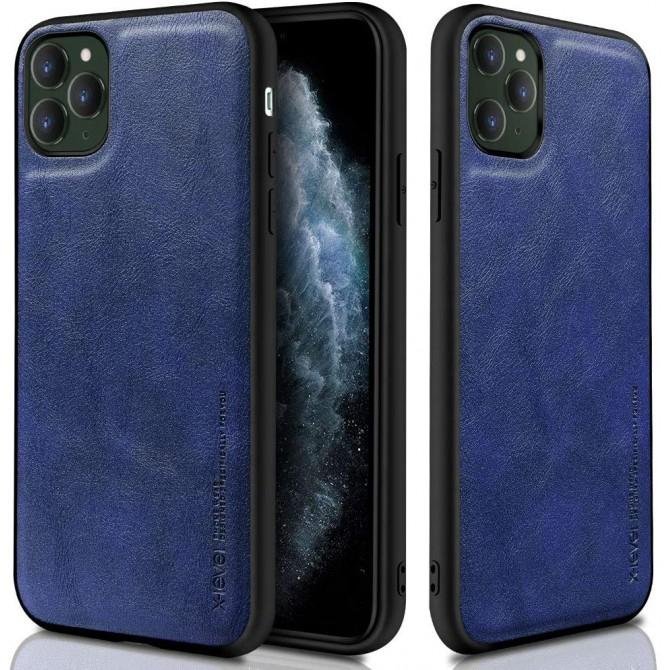 Чехол X-Level Leather series iPhone 12/12 Pro Blue
