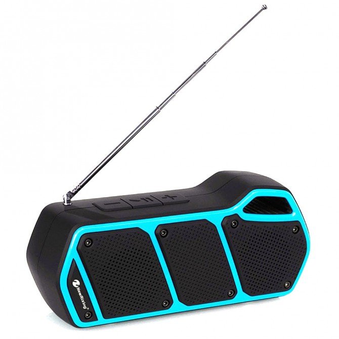 Портативна колонка NewRixing NR5011FM Black-Blue-2