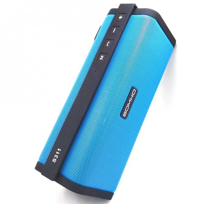 Портативна колонка SOMHO S311 Black-Blue-2
