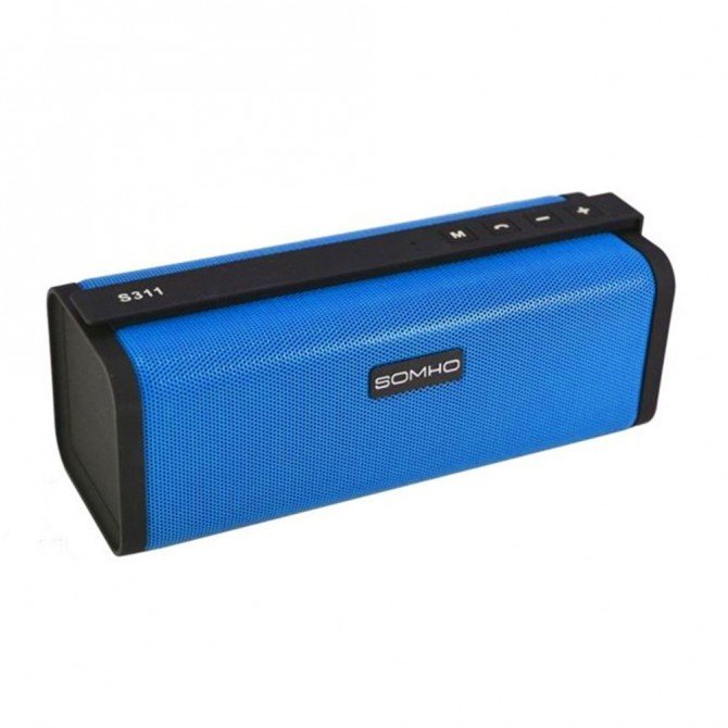 Портативна колонка SOMHO S311 Black-Blue-1