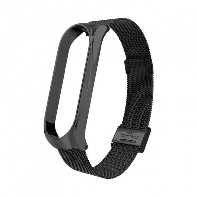 Ремешок для Xiaomi Band 5/6 steel design Black