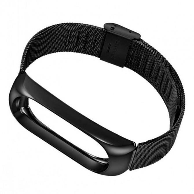 Ремешок для Xiaomi Band 5/6 steel design Black-1
