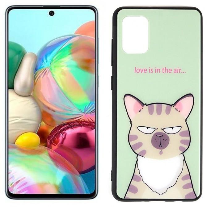 Чехол Joke series для Samsung A715 Galaxy A71 Love is in the air...