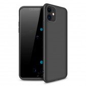 Пластикова накладка LikGus 360 градусів для Apple iPhone 11 Чорний Пластикова накладка LikGus 360 градусів для Apple iPhone 11 Чорний