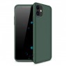 Пластикова накладка LikGus 360 градусів для Apple iPhone 11 Pro Темно-зелений