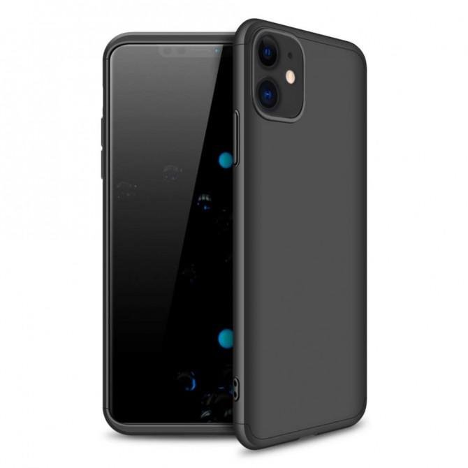 Пластиковая накладка LikGus 360 градусов для Apple iPhone 11 Pro Чёрный