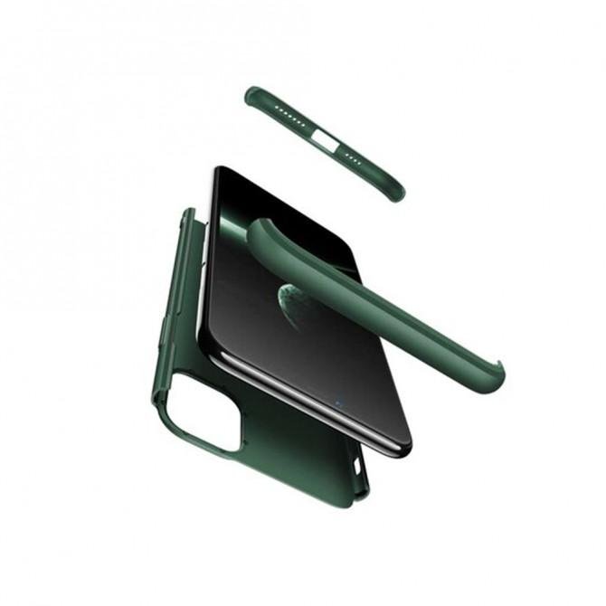 Пластиковая накладка LikGus 360 градусов для Apple iPhone 11 Pro Max Темно-зеленый-2