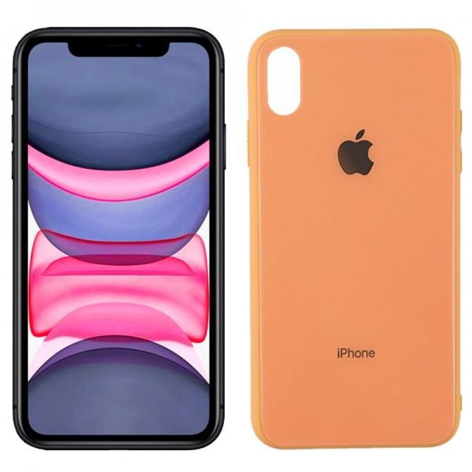 Чехол U-Like Glossy Logo series для iPhone Xr Peach