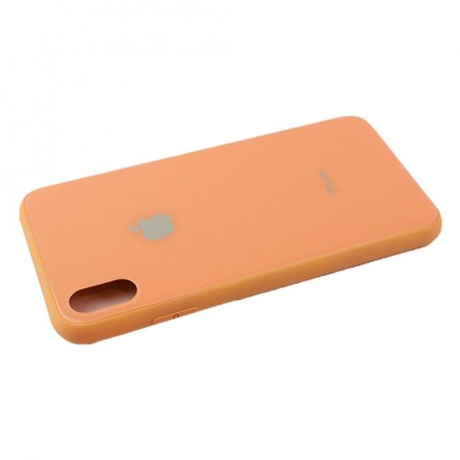 Чехол U-Like Glossy Logo series для iPhone Xr Peach-3