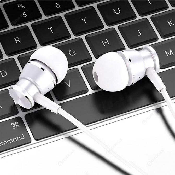 Наушники Langsdom M305 with mic White-2