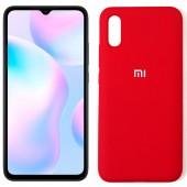Чохол силіконовий для Xiaomi Redmi 9a Яскраво рожевий FULL