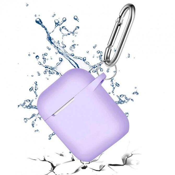 Чехол силиконовый для Airpods Лавандовый-2