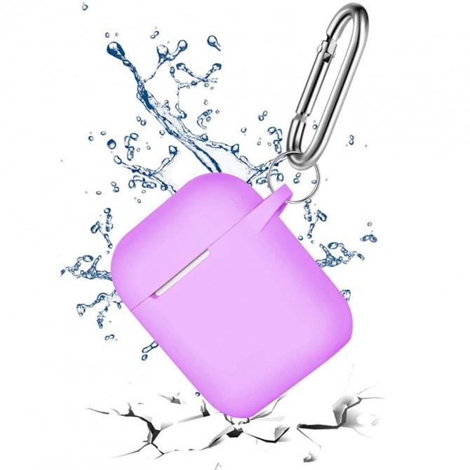 Чехол силиконовый для Airpods Сиреневый-2