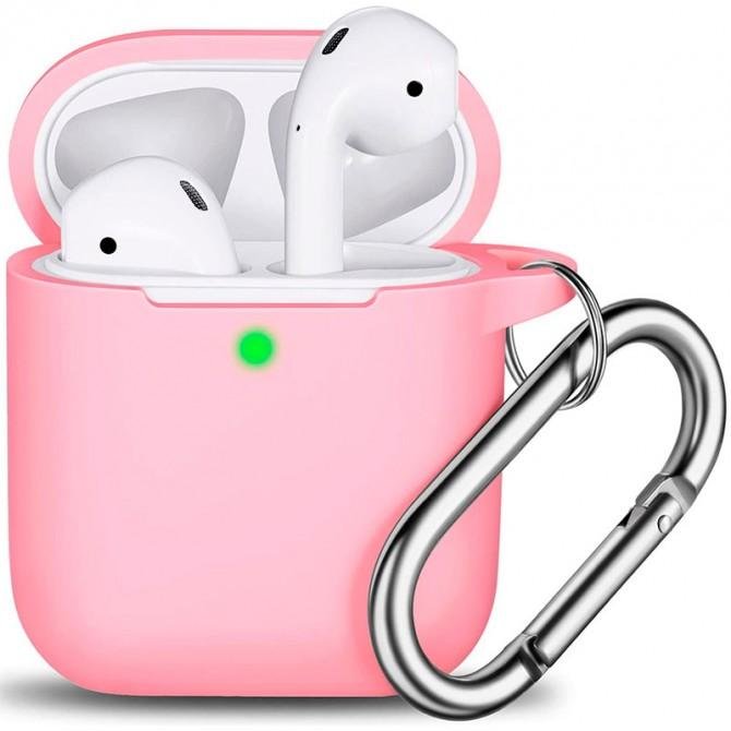 Чехол силиконовый для Airpods Розовый