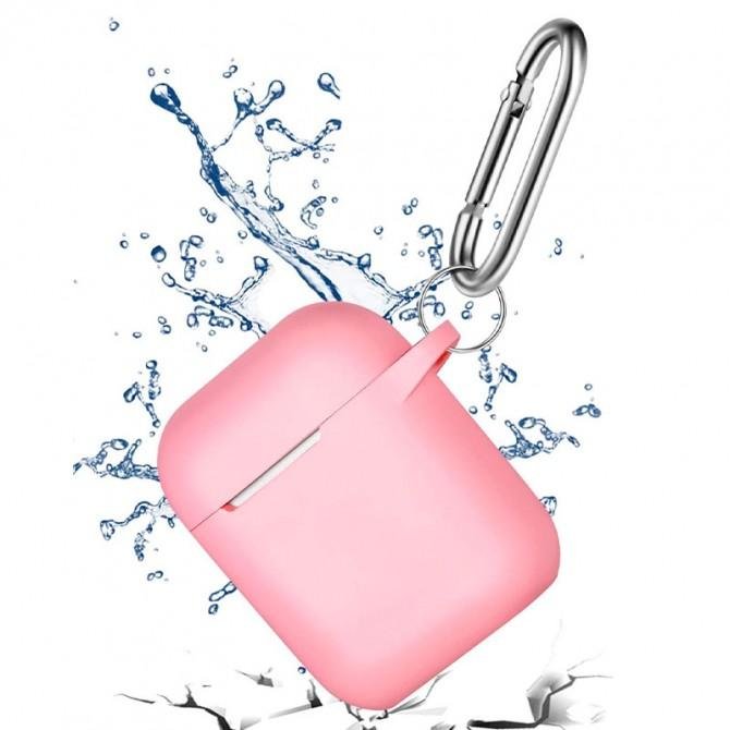 Чехол силиконовый для Airpods Розовый-2