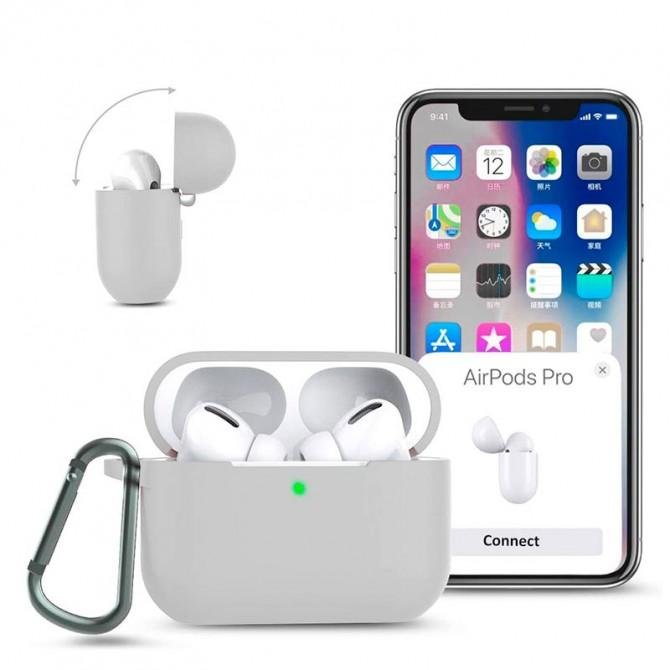 Чехол U-Like Silicone Protective Case For Airpods Stone-2