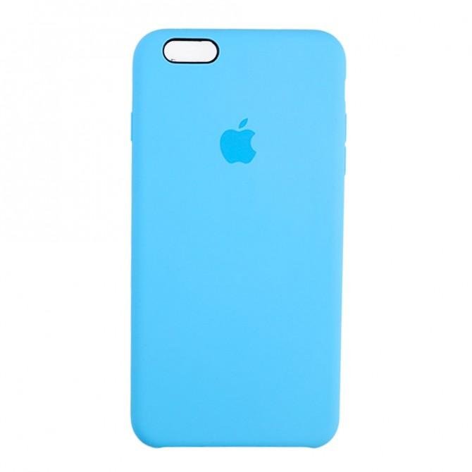 Чехол силиконовый для iPhone 6/6s Plus Светло Синий-1