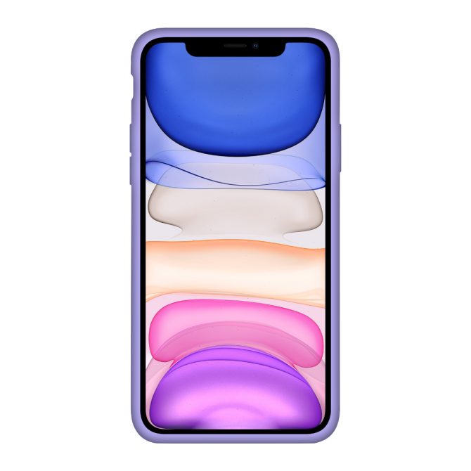 Оригінальний силіконовий чохол для iPhone 11 Ліловий FULL-1