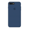 Оригинальный силиконовий чехол для iPhone 7/8 Plus Темно Синий FULL